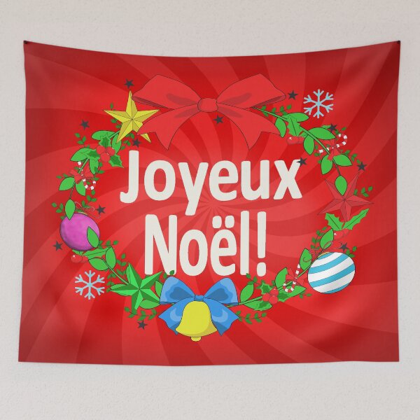 Item preview, joyeux noël - merry christmas in french designed and sold by ZiphGames.