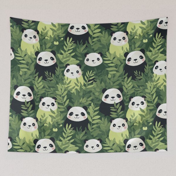Item preview, Hungry Panda Delight, Playful Panda Pattern for Kids designed and sold by EffatDezign.