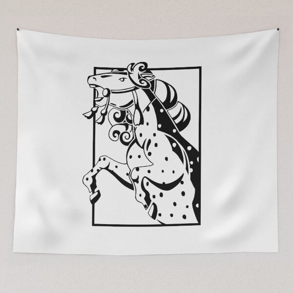 Item preview, Horse Illustration (black) designed and sold by Hachikai.