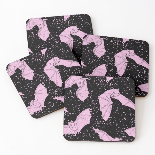 Item preview, Baby Pink Bat Pattern designed and sold by Gemma Compton.