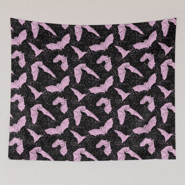Item preview, Baby Pink Bat Pattern designed and sold by Gemma Compton.