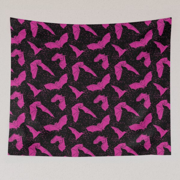 Item preview, Hot Pink Bat Pattern designed and sold by Gemma Compton.