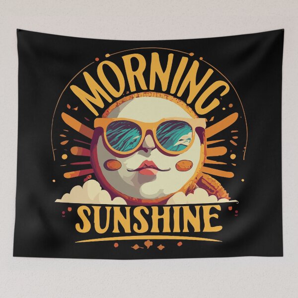 Item preview, Morning Sunshine - Retro Sun character designed and sold by PrintSoulDesign.