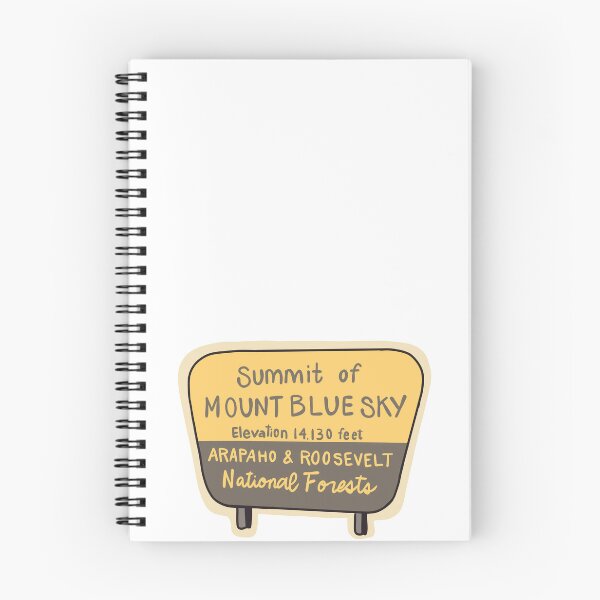 Item preview, Mount Blue Sky Summit Sign designed and sold by StuckOnEm.