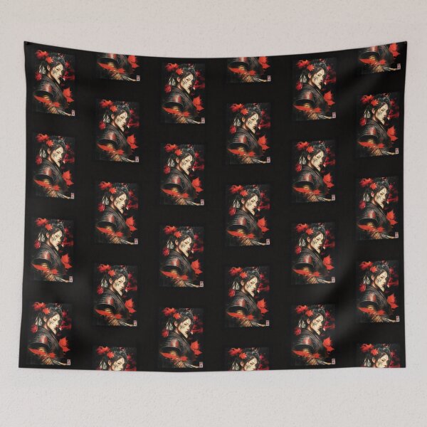 Item preview, a samurai girl reflecting on what dress to wear for the fight designed and sold by creativaweb.