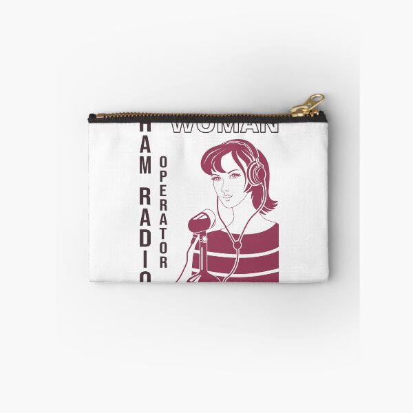 Item preview, Woman HAM Radio Operator two-colors var-1 designed and sold by tuzlay.