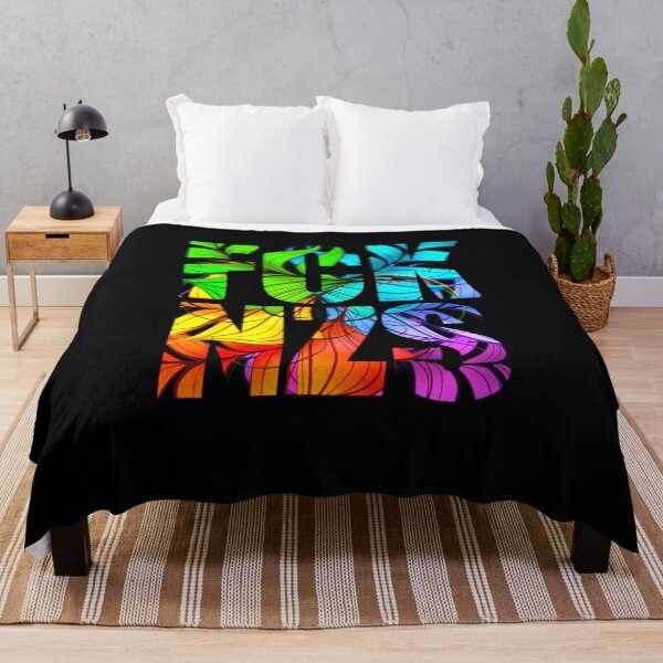 Aperçu de l'œuvre PRIDE Arc-en-ciel coloré FCK NZS LGBTQIA+ Égalité créée et vendue par MsArtPrint.