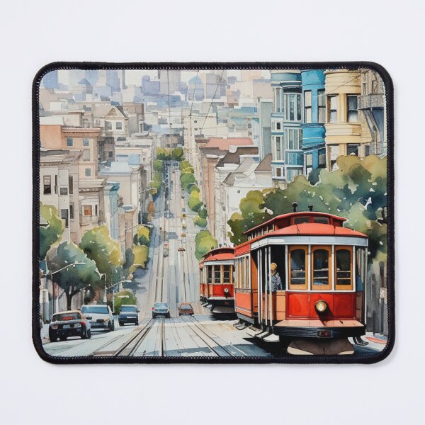 Aperçu de l'œuvre San Francisco à l'aquarelle créée et vendue par YourGrowth.
