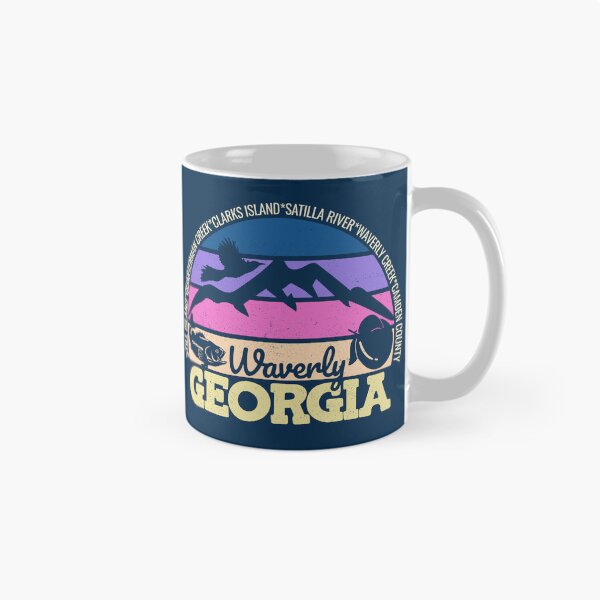 Item preview, Waverly Georgia Sunset Retro Vintage Local Pride Logo designed and sold by CRHPOD20.