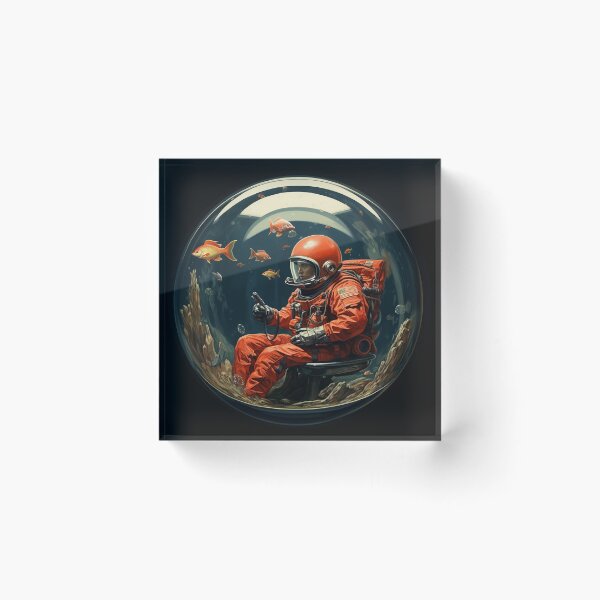 Item preview, Astronauta en una pecera designed and sold by Etitude.