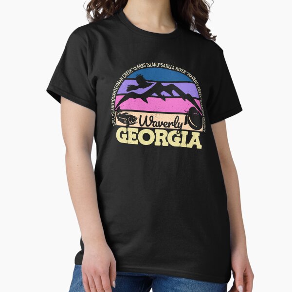 Waverly Georgia Sunset Retro Vintage Local Pride Logo Classic T-Shirt