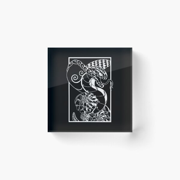 Item preview, King Cobra Illustration (white) designed and sold by Hachikai.