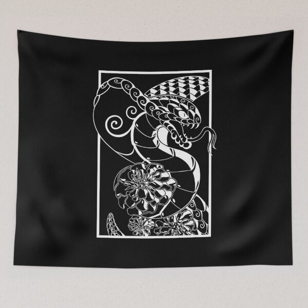 Item preview, King Cobra Illustration (white) designed and sold by Hachikai.