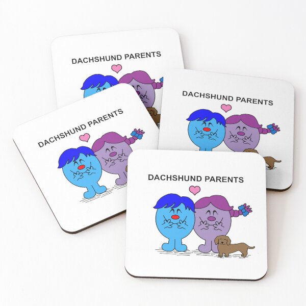 Item preview, Little Miss and Mr. Dachshund Dog Parents designed and sold by Scat the cat.