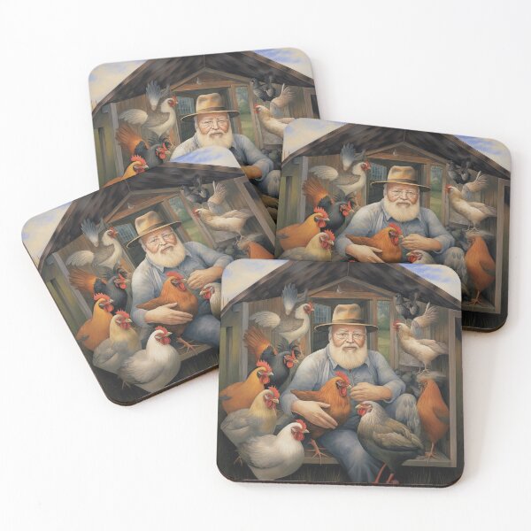 Item preview, Farmer with His Many Chickens designed and sold by YoPedro.