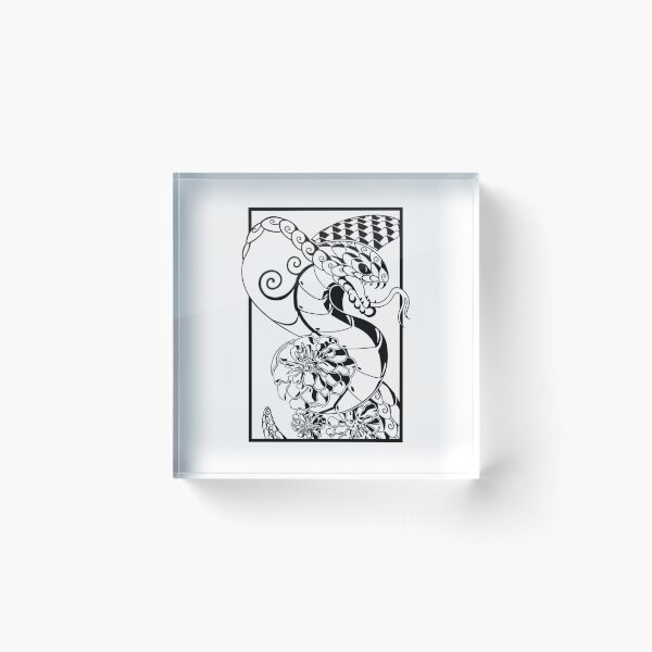 Item preview, King Cobra Illustration (black) designed and sold by Hachikai.