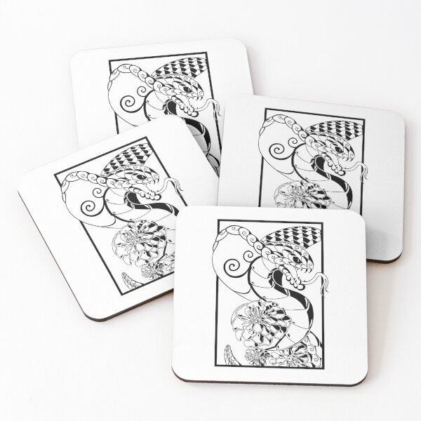 Item preview, King Cobra Illustration (black) designed and sold by Hachikai.