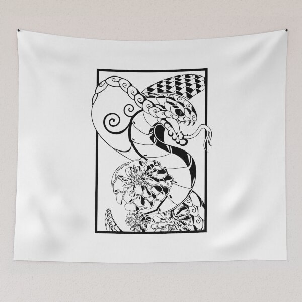 Item preview, King Cobra Illustration (black) designed and sold by Hachikai.