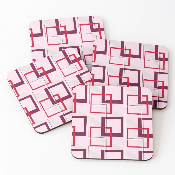 Item preview, Strawberry Sixties Square Repeating Pattern designed and sold by kernowerno.