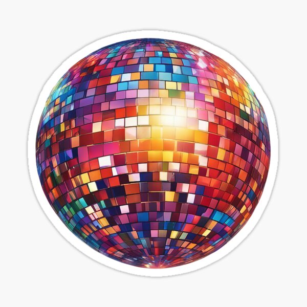 SPTRM Rainbow Disco Ball Sticker