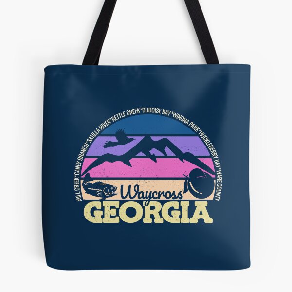 Item preview, Waycross Georgia Sunset Retro Vintage Local Pride Logo designed and sold by CRHPOD20.