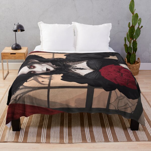 Item preview, Enchanting Gothic Vampire with Roses: A Darkly Romantic Image designed and sold by JakesRWild.