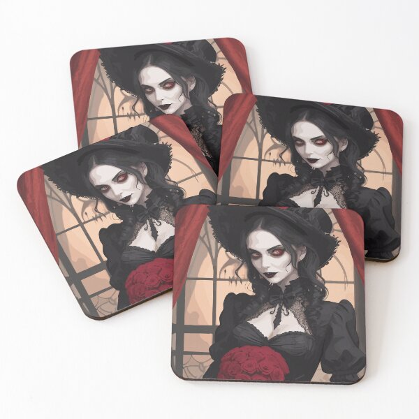 Item preview, Enchanting Gothic Vampire with Roses: A Darkly Romantic Image designed and sold by JakesRWild.