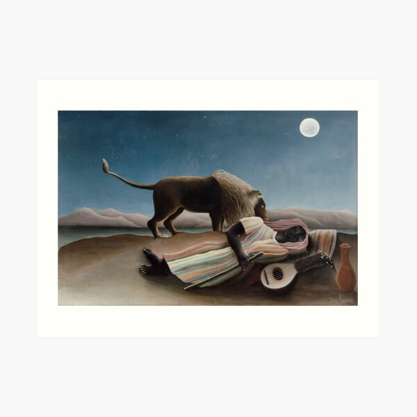The Sleeping Gypsy by Henri Rousseau, 1897 Art Print