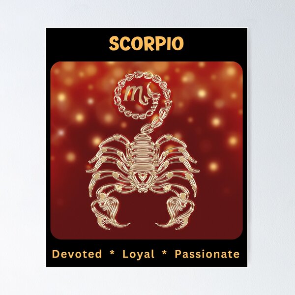 Item preview, Scorpio Zodiac Symbol with a Modern Flare designed and sold by Lure7-Art.