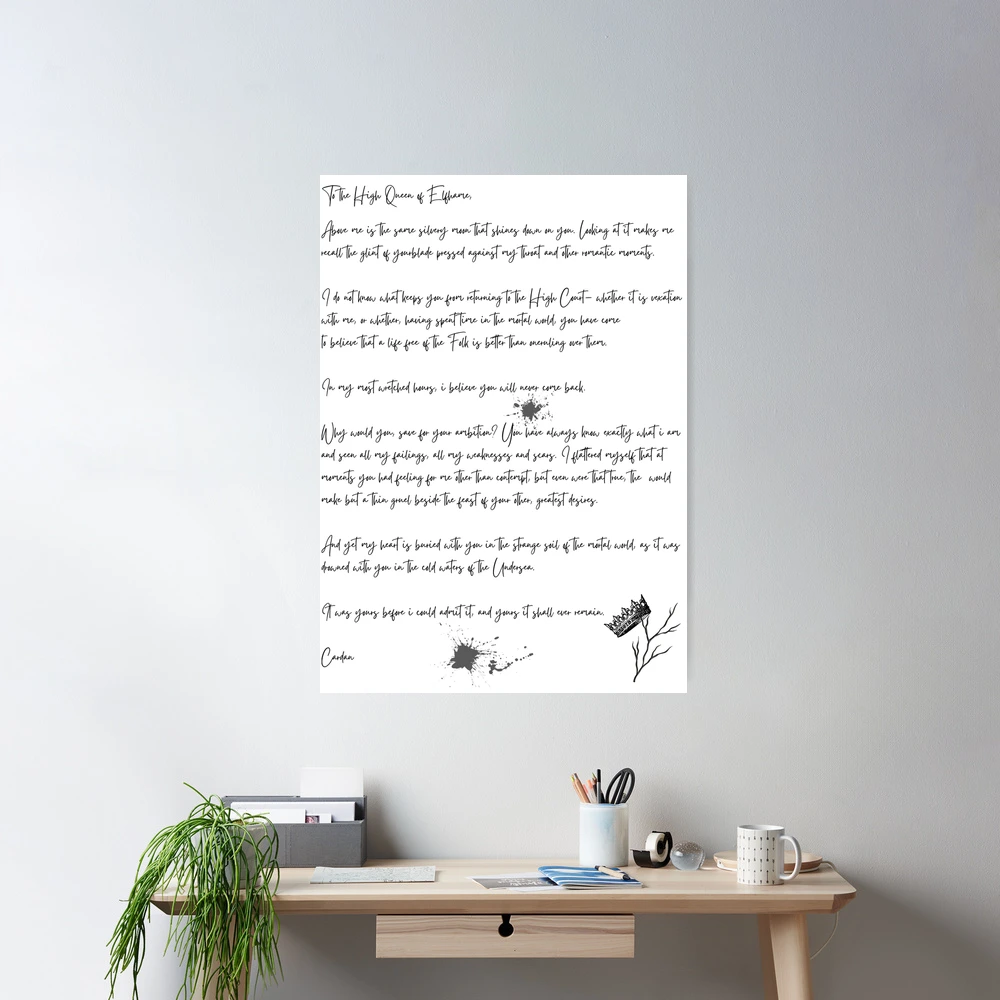 The Cruel Prince Cardan Letters To Jude Duarte The Folk Of The Air