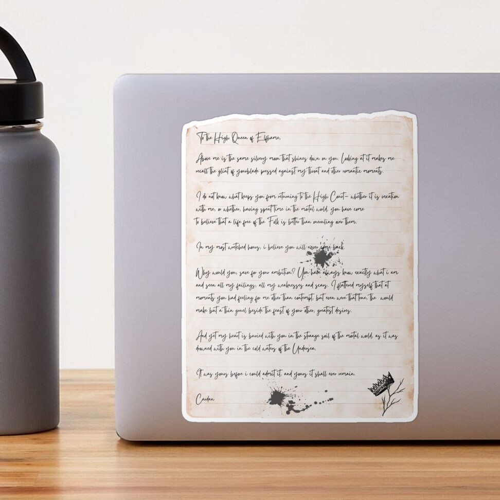 The Cruel Prince Cardan Letters To Jude Duarte The Folk Of The Air