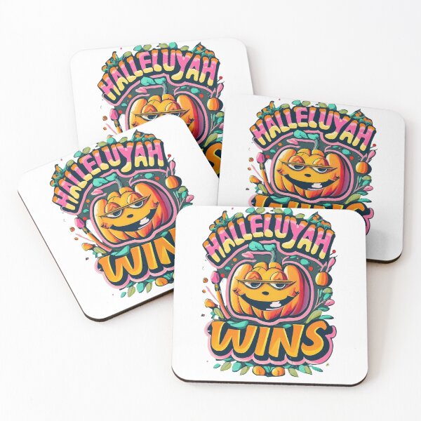 Item preview, Hallelujah Wins Flowery Pumkin Design designed and sold by Faithloveshop.