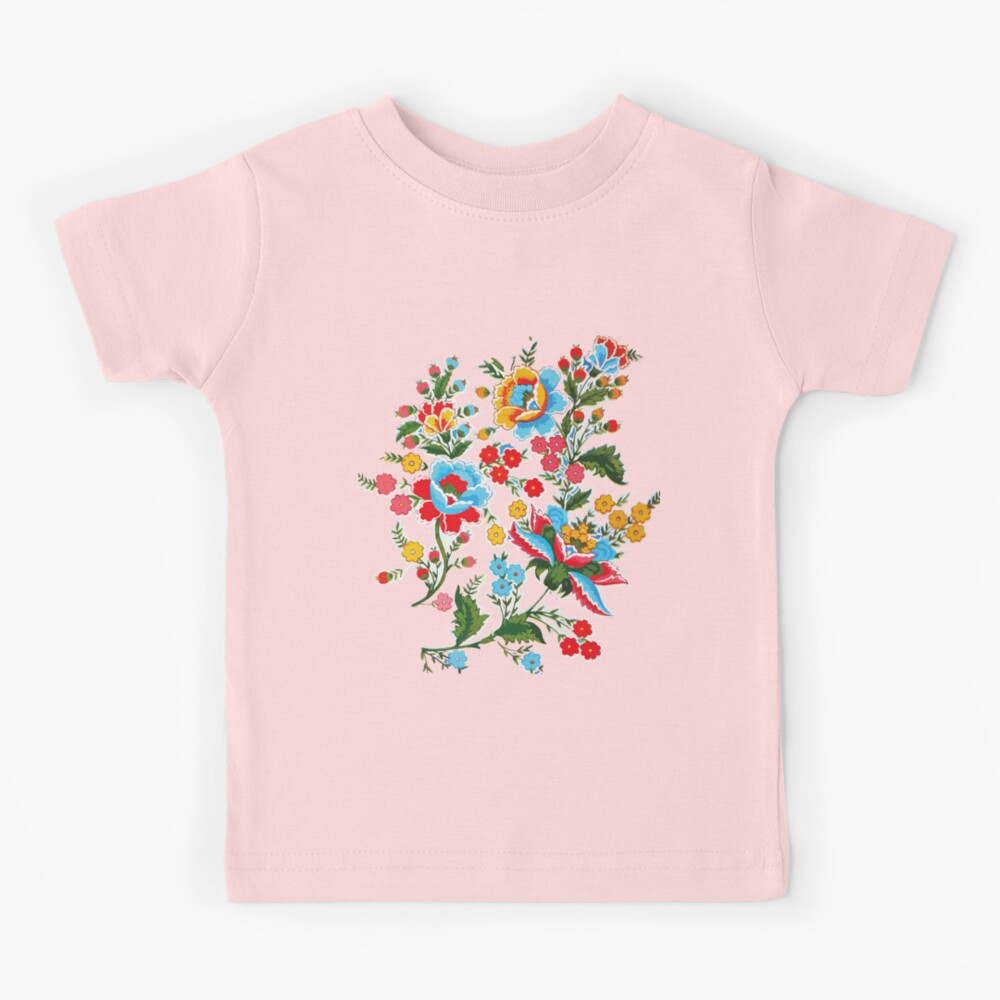 Floral Embroidered T-shirt. Size S 3X. Artisanal Mexican T-shirt. Colorful  Mexican Flowers. Mexican Basic Tee. Hippie-boho Style Top. -  Denmark