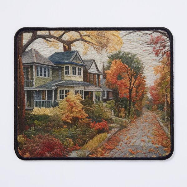 Item preview, Hamilton Ontario in Autumn Embroidered designed and sold by YourGrowth.