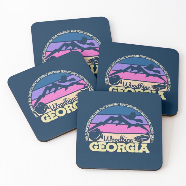 Item preview, Woodbine Georgia Sunset Retro Vintage Local Pride Logo designed and sold by CRHPOD20.