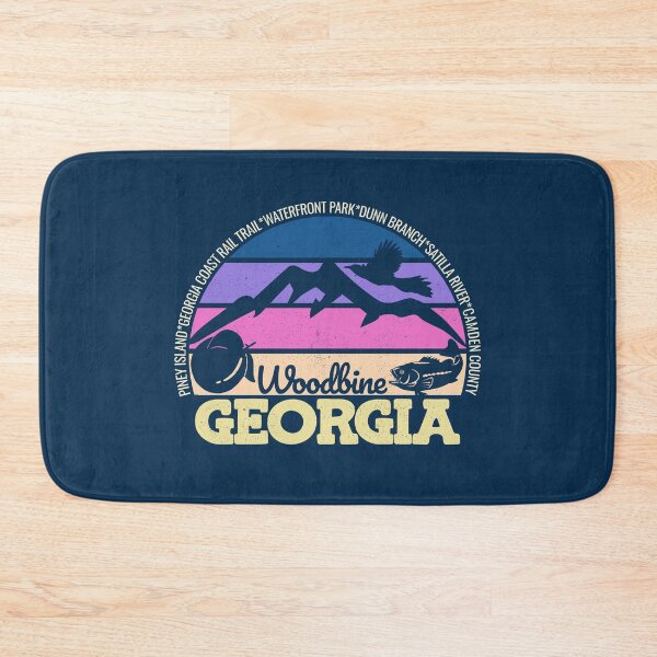 Item preview, Woodbine Georgia Sunset Retro Vintage Local Pride Logo designed and sold by CRHPOD20.