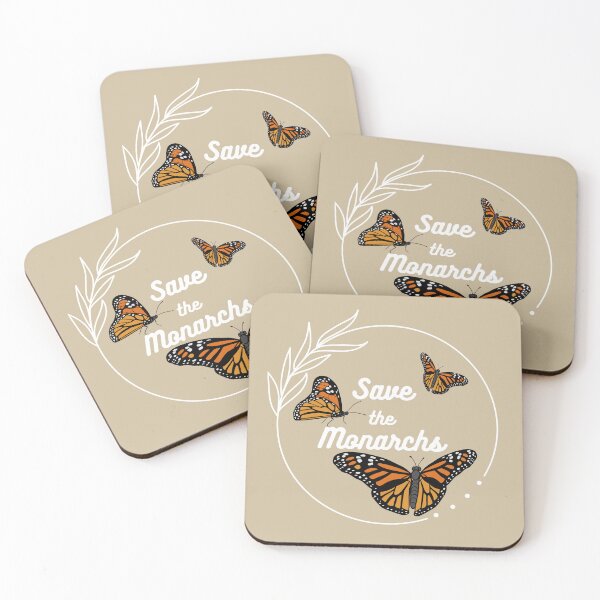 Item preview, Save the Monarchs (White Text) designed and sold by Lampblack and Bone.