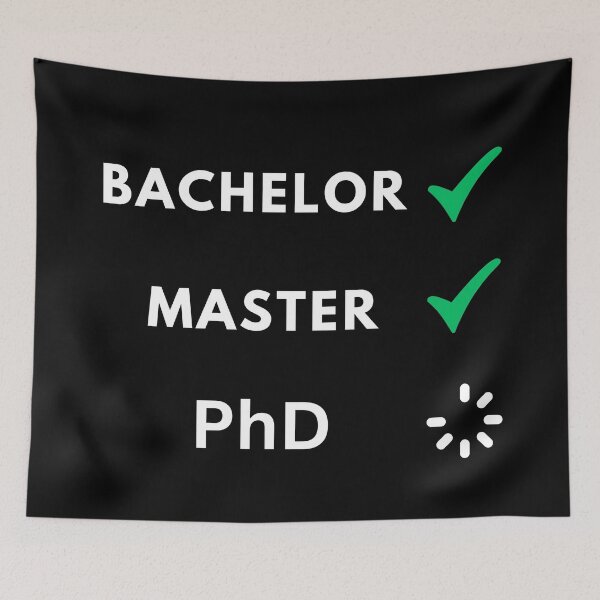 Item preview, Bachelor and master done, PhD loading designed and sold by NoetherSym.