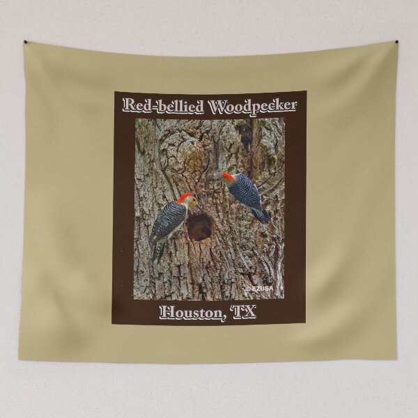 Item preview, Give The Bird To Your Lover. Red-bellied Woodpecker, Houston, Texas designed and sold by MoreEZUSA-Here.