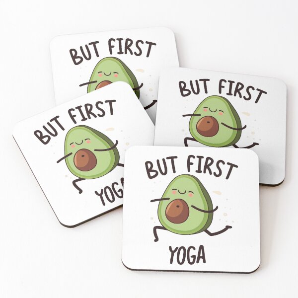 Item preview, But First Yoga Cute Cartoon Character designed and sold by PicArt2023.