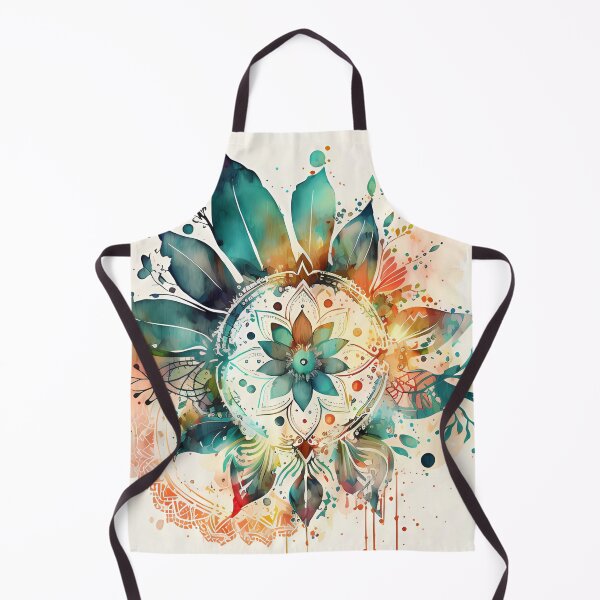 Artikelvorschau, Aquarell-Boho-Mandala-Blumengrafik entworfen und verkauft von VeronicArt85.