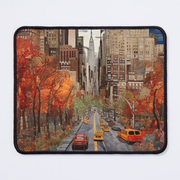 Item preview, New York in the Fall Embroidered designed and sold by YourGrowth.