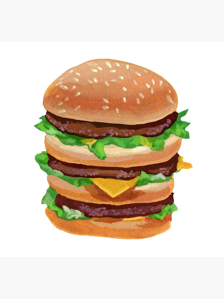 Three level tall burger | Sticker