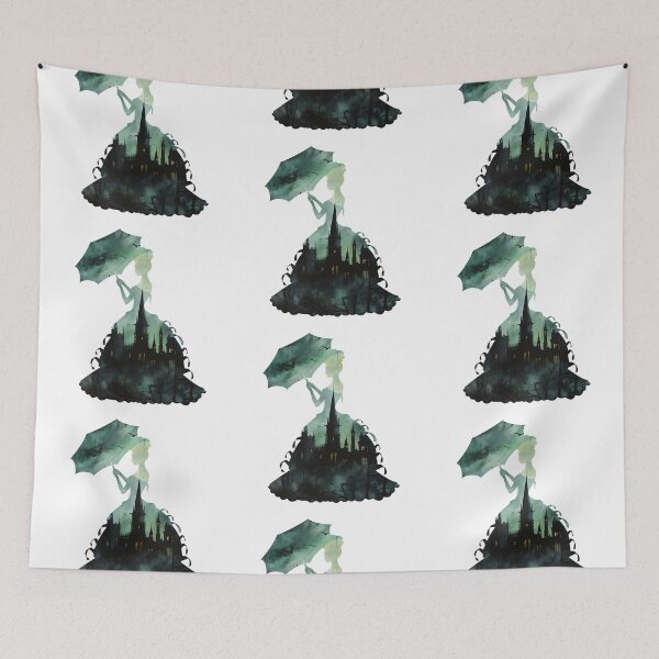 Item preview, Gothic Lady Silhouette and Skyline designed and sold by SchorlCraft.