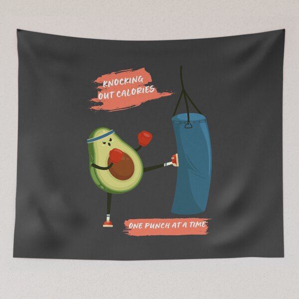 Item preview, Cute kawaii avocado boxing designed and sold by rdxart.