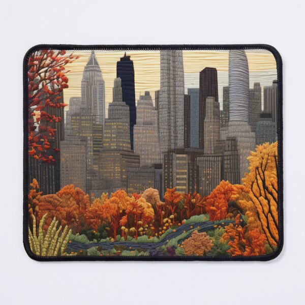 Item preview, New York in the Fall Embroidered designed and sold by YourGrowth.