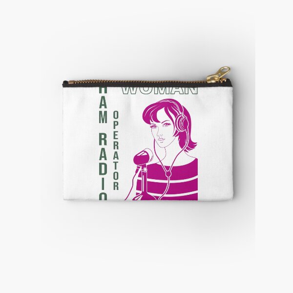Item preview, Woman HAM Radio Operator two-colors var-2 designed and sold by tuzlay.