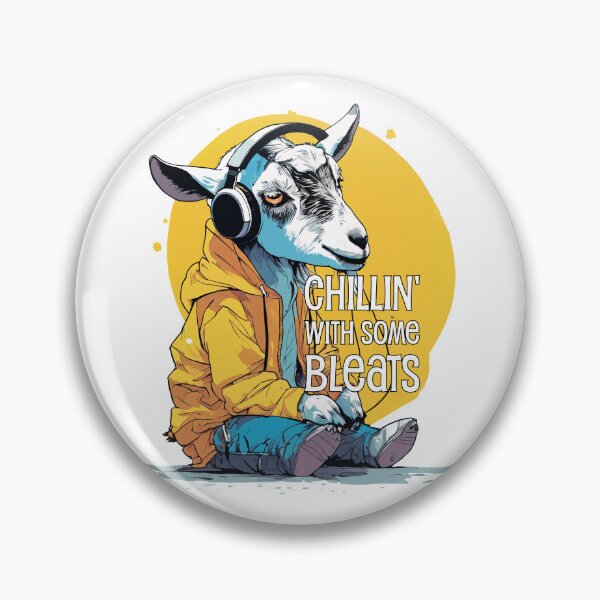 Item preview, Chillin' With Some Bleats - Tego the Goat designed and sold by ILikeToasters.