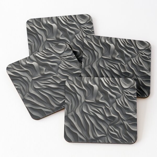 Item preview, 3D abstract black stone texture designed and sold by LazyLifestyle.
