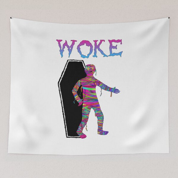Item preview, WOKE Rainbow Colored Mummy Emerging From A Coffin designed and sold by Oaks Creations.